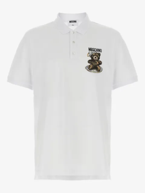 Moschino Teddy-print polo shirt