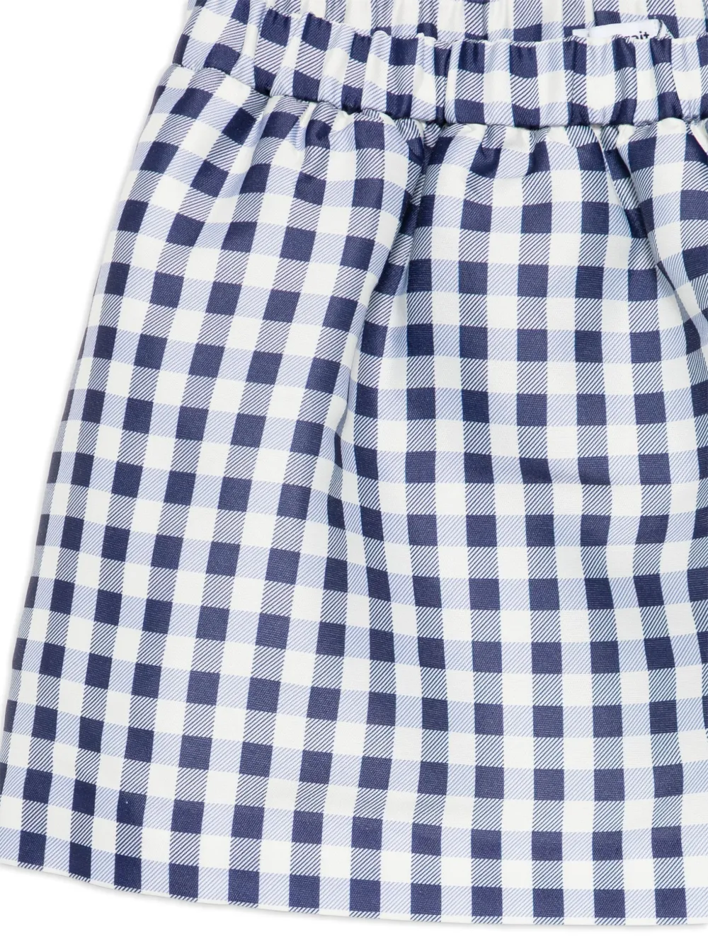 Self-Portrait Kids Gingham Taffeta rok Blauw