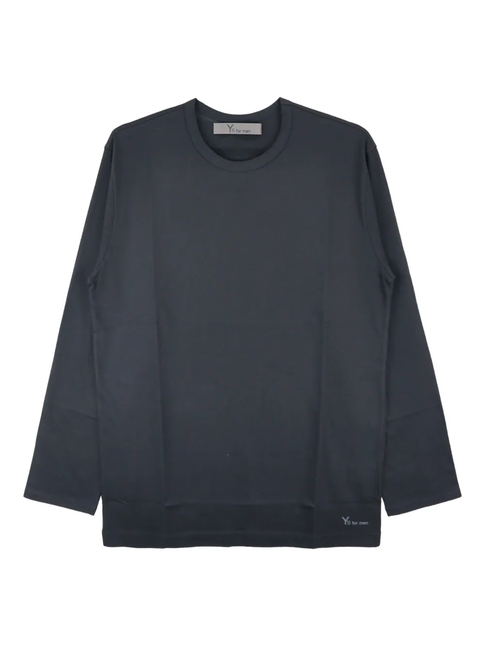 Y's Long-sleeve Crew-neck T-shirt In Black