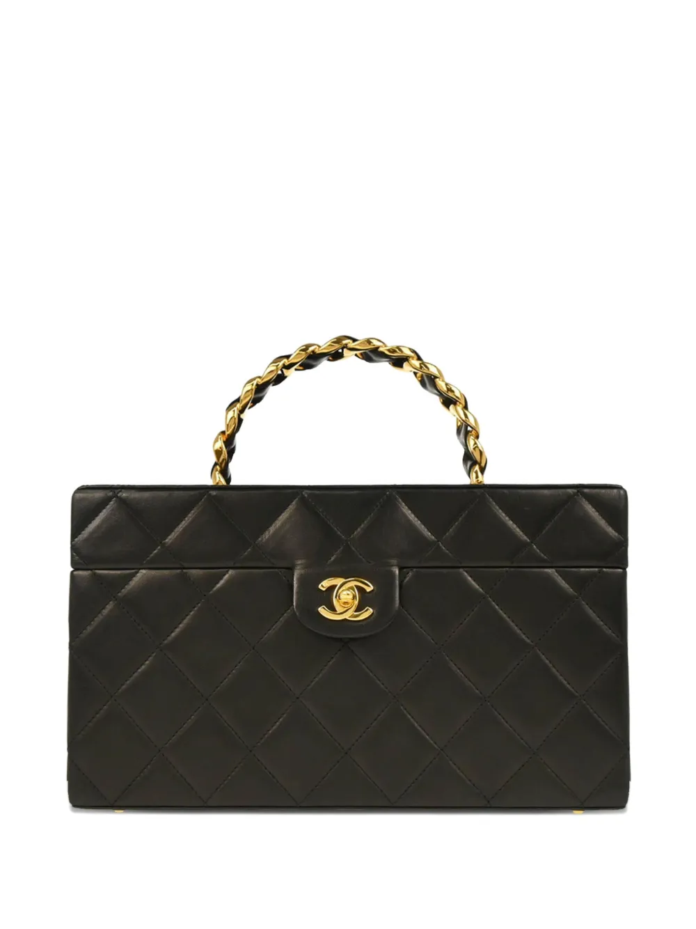 CHANEL Pre-Owned 1995 マトラッセ バニティバッグ - ブラック CHANEL Pre-Owned 1995 マトラッセ バニティバッグ - ブラック