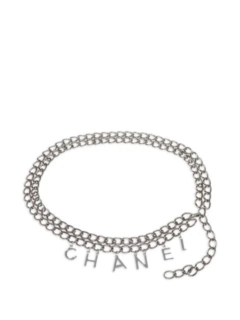 CHANEL Pre-Owned 2003 logo-lettering chain belt
