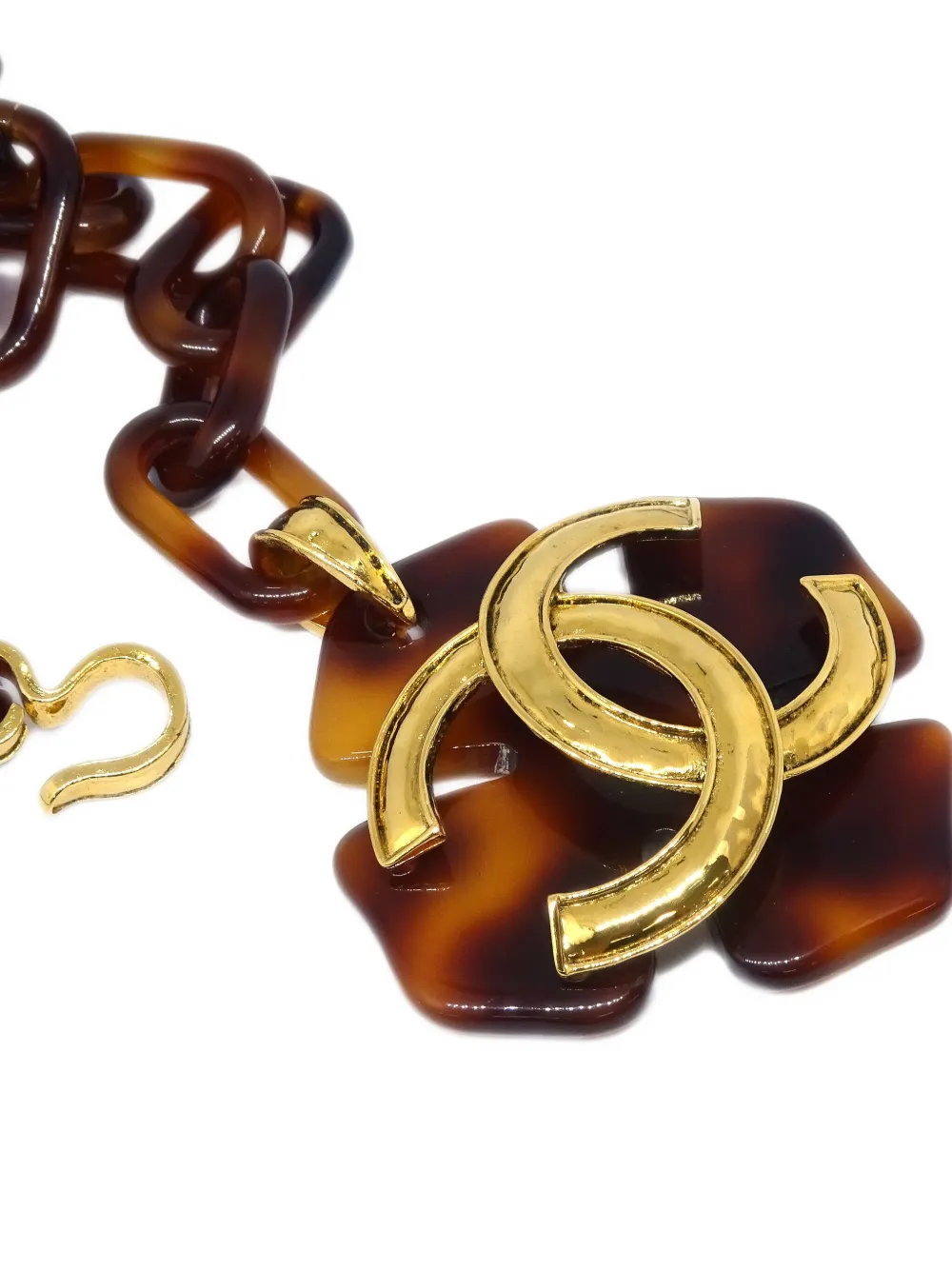 CHANEL Pre-Owned cinturón de cadena Clover 1994 | Image 2