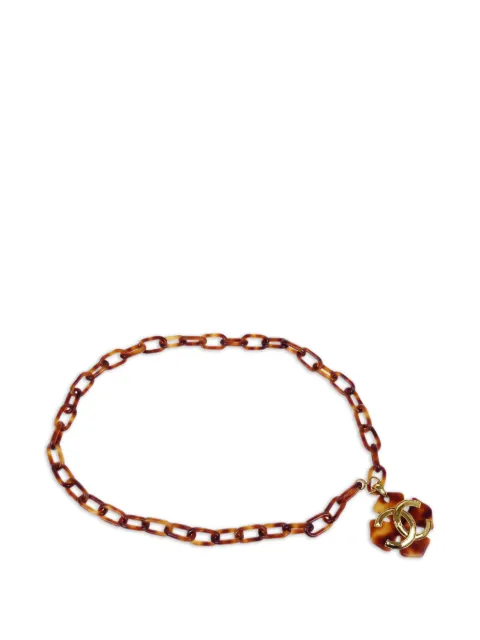 CHANEL Pre-Owned  1994 Clover chain belt 