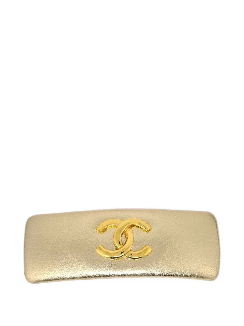 CHANEL Pre-Owned logo hair clip | Gold | Image 1