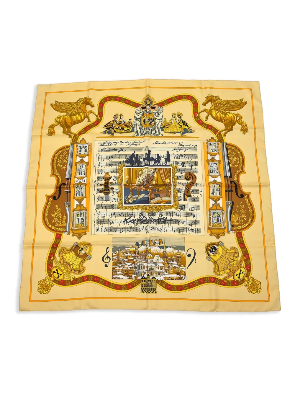 Hermès Pre-Owned 1990-2000s Salzburg scarf | Neutrals | Image 1