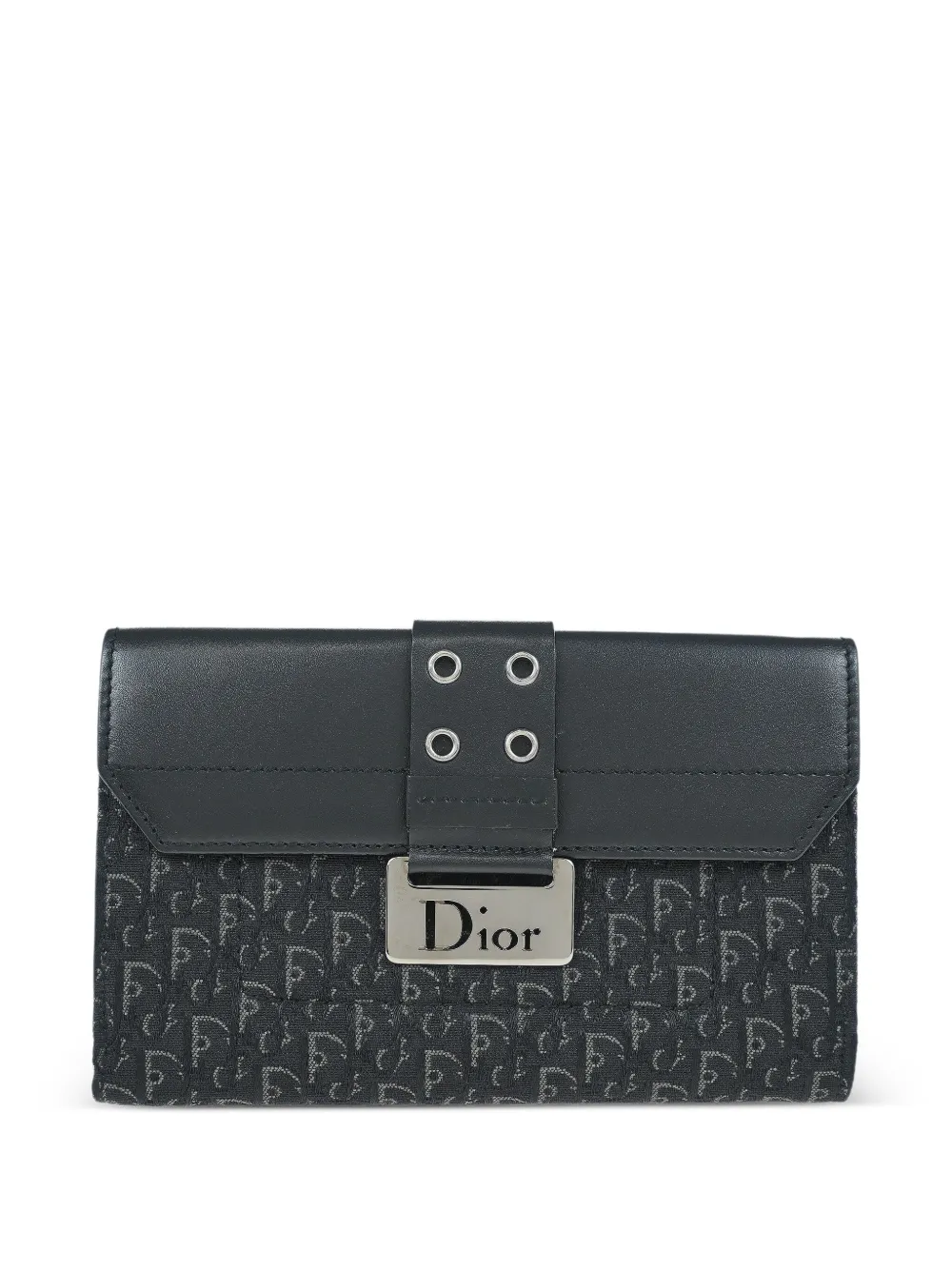 Christian Dior Pre-Owned 2003 トロッター ストリートシック 二つ折り財布 - ブラック Christian Dior Pre-Owned 2003 トロッター ストリートシック 二つ折り財布 - ブラック