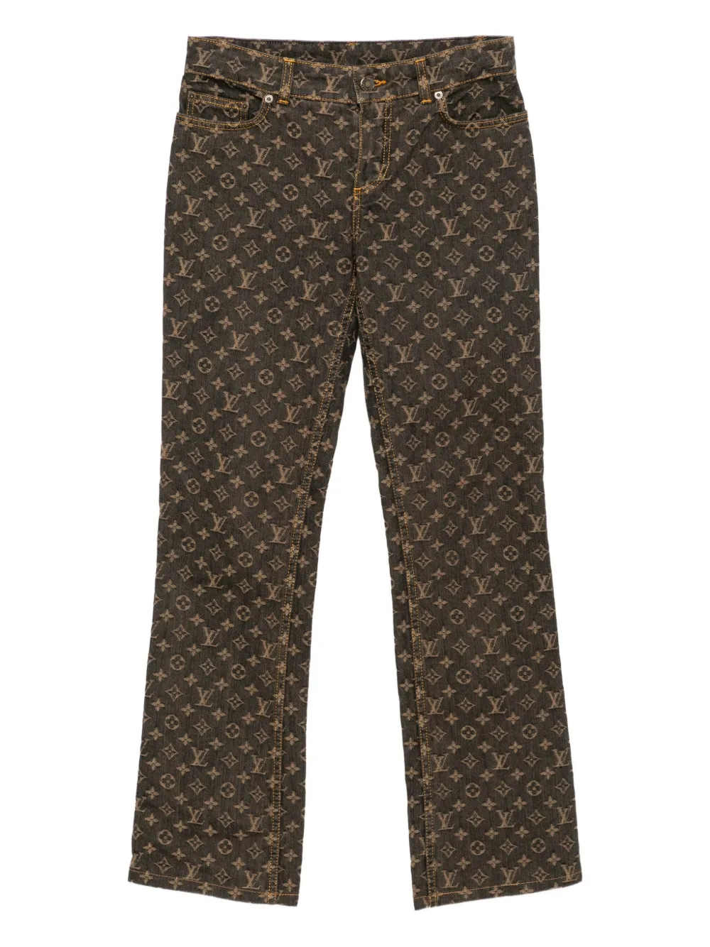 Louis Vuitton Pre-Owned 2005 monogram jeans | Grey | Image 1