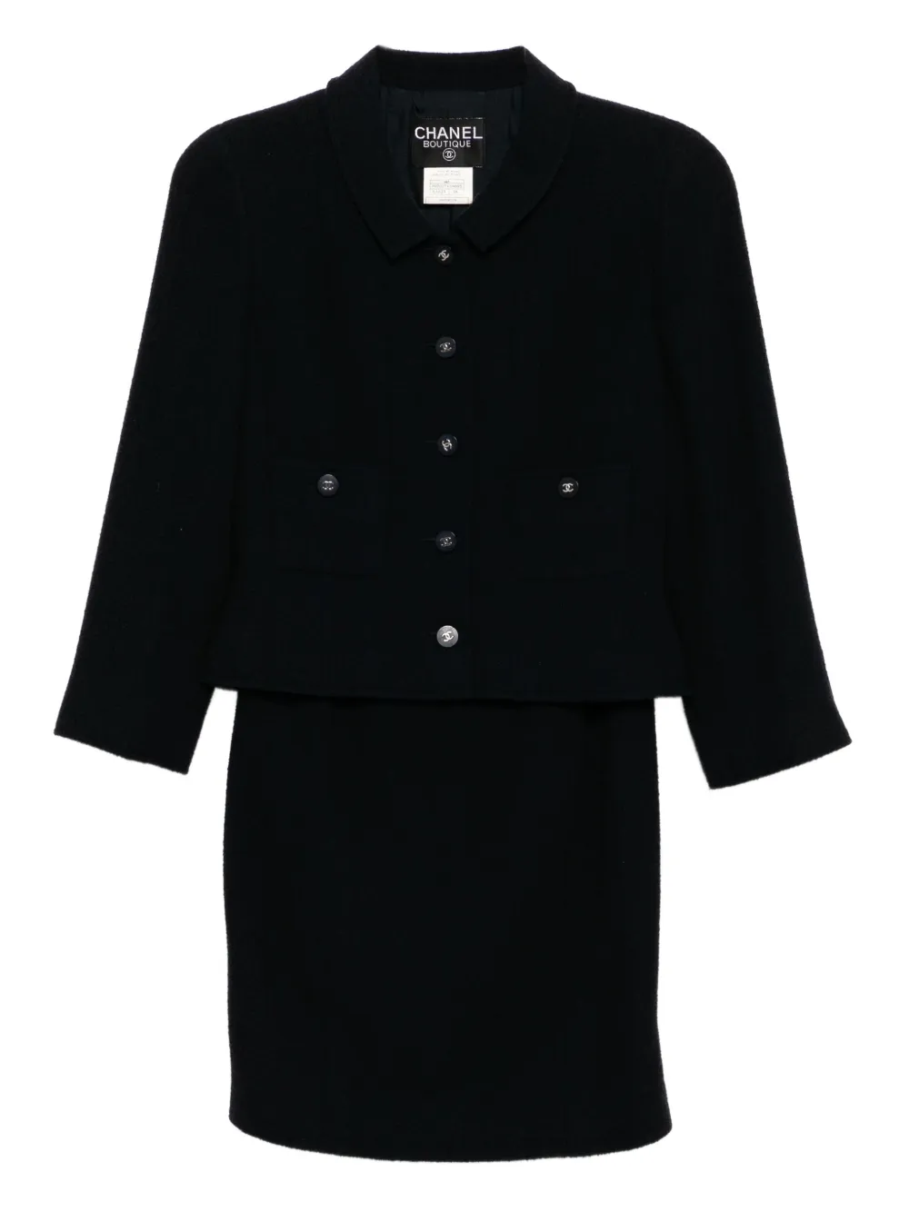 CHANEL Pre-Owned 1996 tweed suit | Blue | Image 1