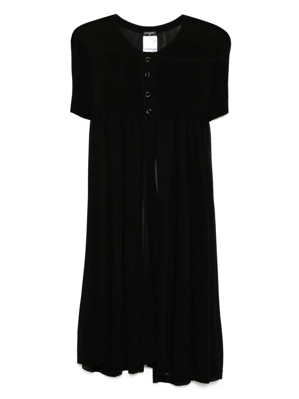 CHANEL Pre-Owned 2007 cardigan coat | Black | Image 1