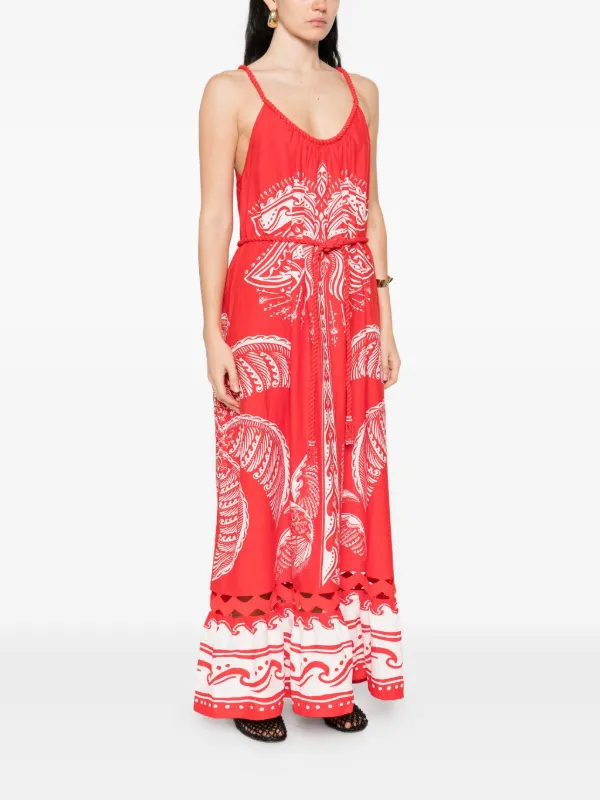 farm rio coconut tree embroidered maxi dress Farm Rio coconut tree embroidered maxi dress, XL