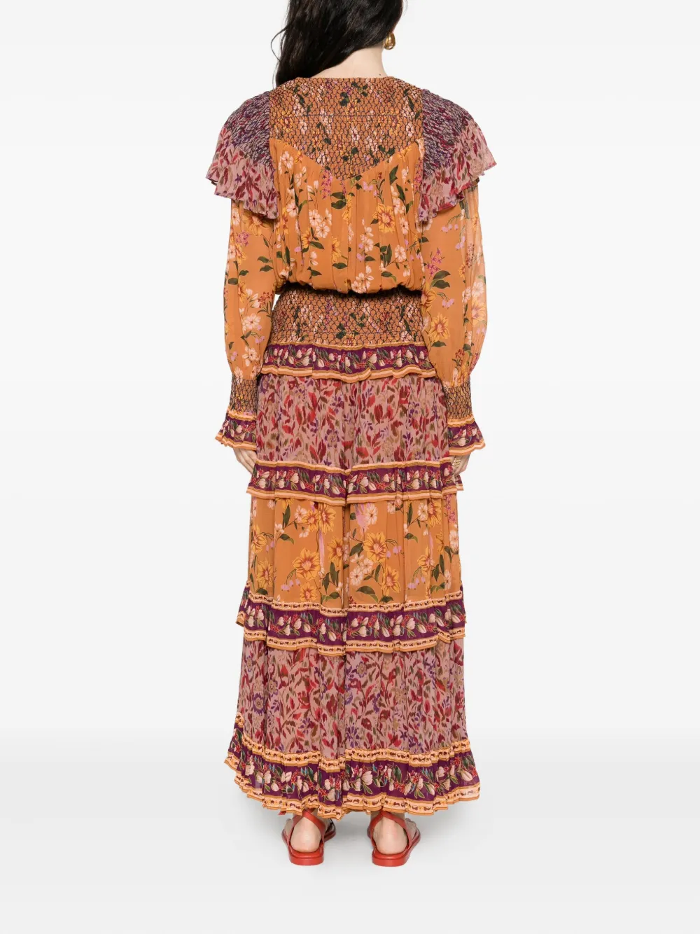 FARM Rio floral-print dress Bruin