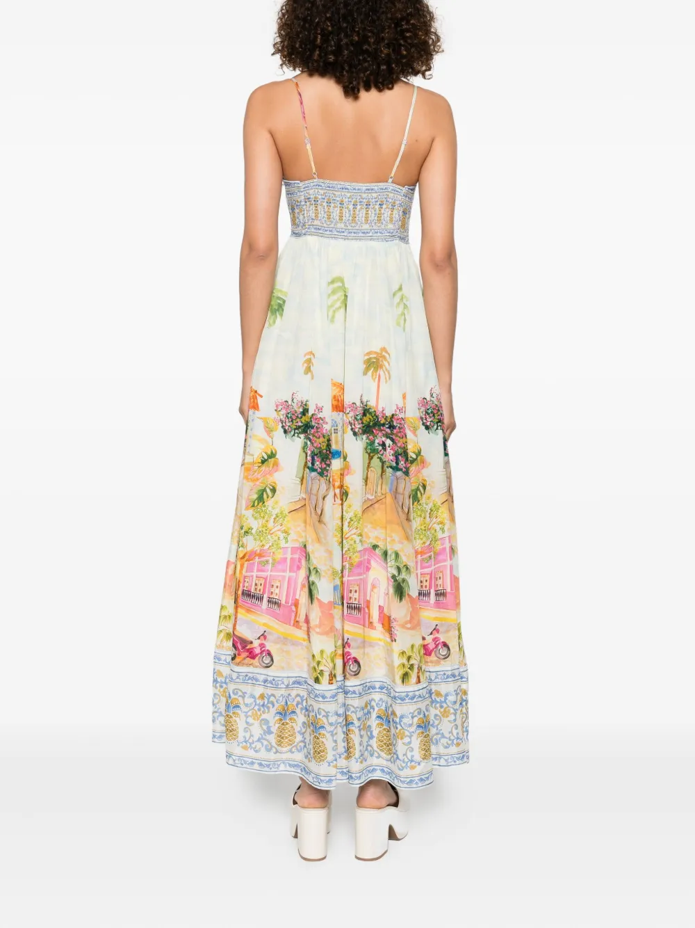 FARM Rio Aracati maxi-jurk Blauw