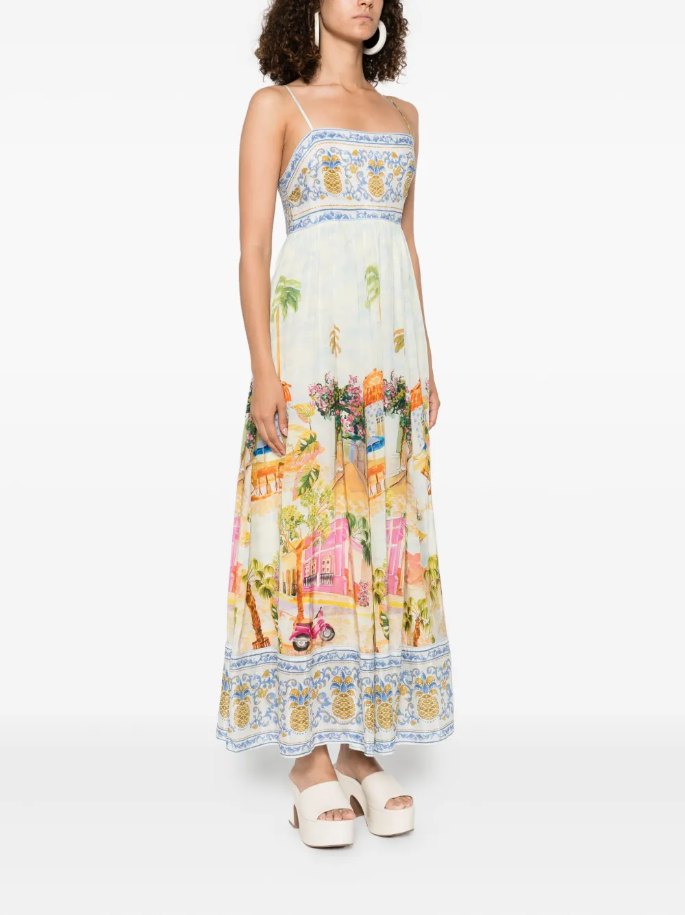 FARM Rio Aracati maxi-jurk Blauw