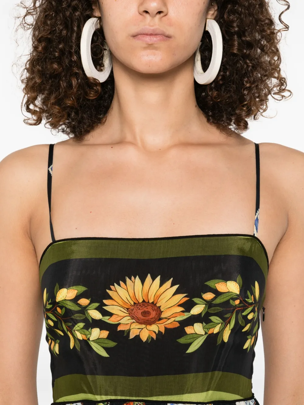 FARM Rio Trip Souvenir maxi-jurk Zwart