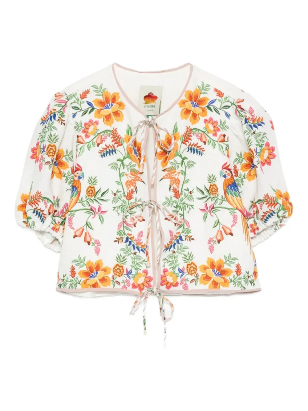 FARM Rio Delicate Forest Scarves blouse | White | Image 1