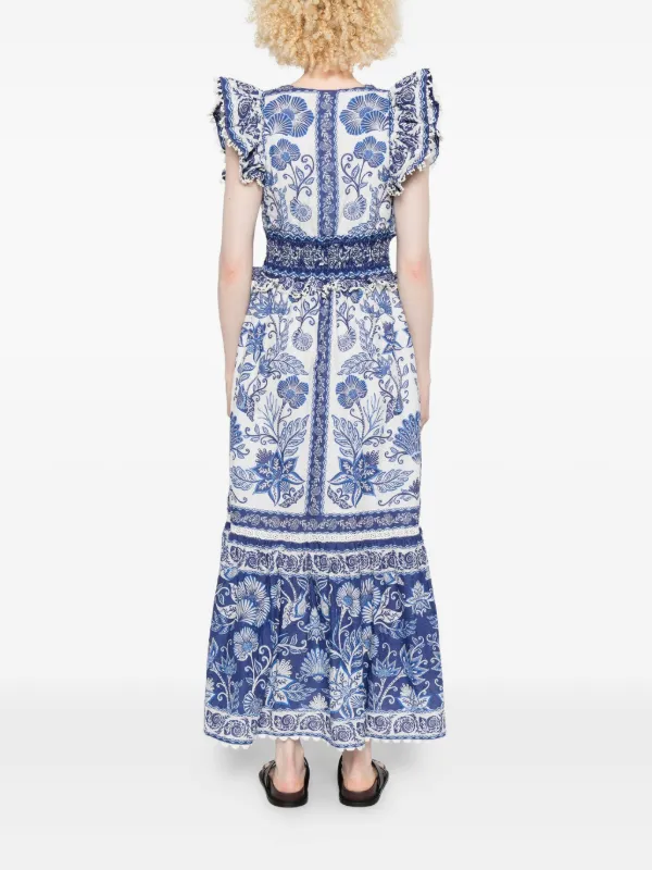 FARM Rio Shell Garden Maxi Dress | White | FARFETCH FARM Rio Shell Garden Maxi Dress | White | FARFETCH