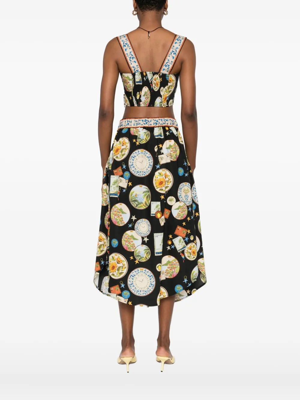 FARM Rio Top met print Zwart
