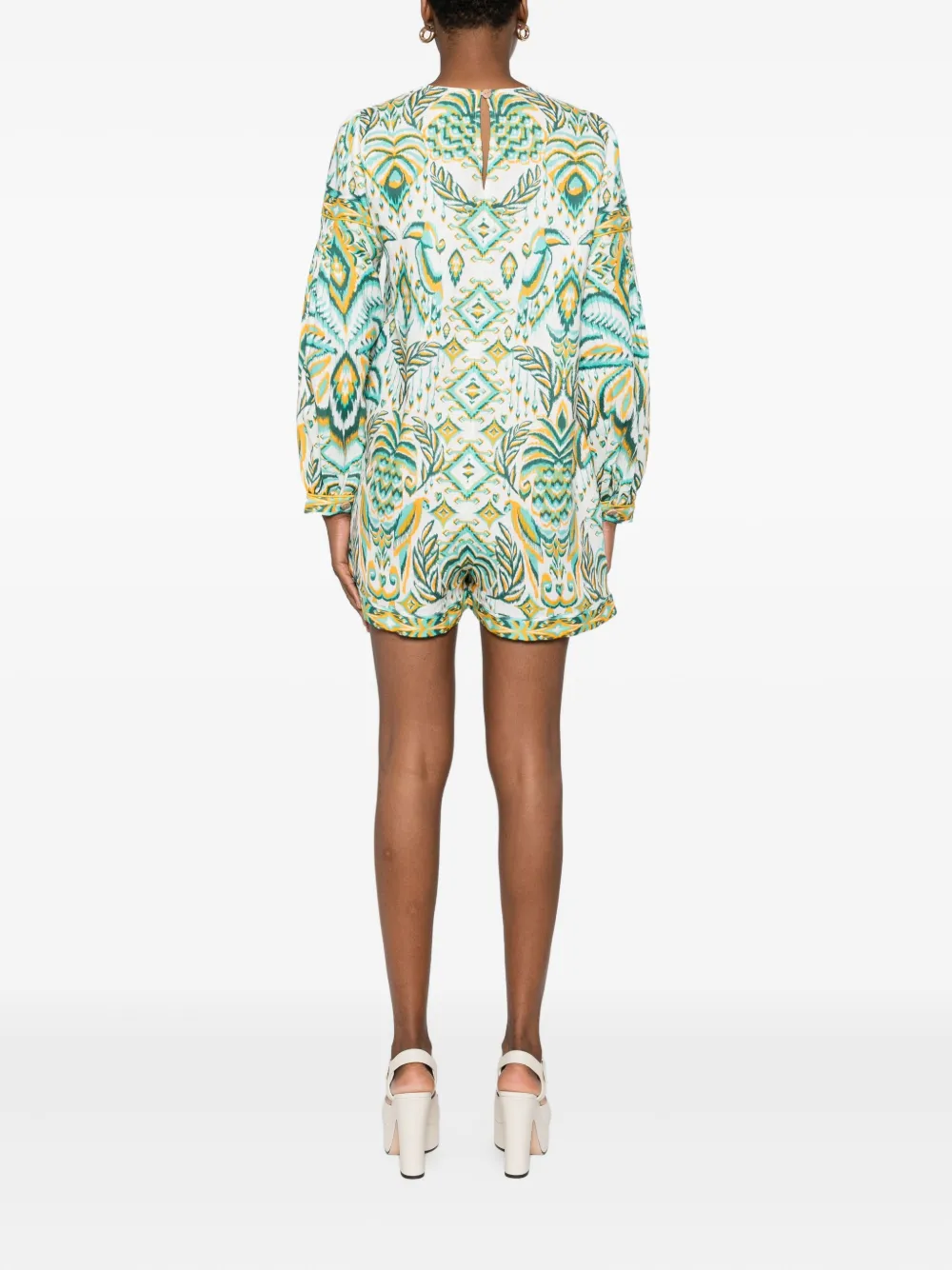 FARM Rio Playsuit met print Blauw
