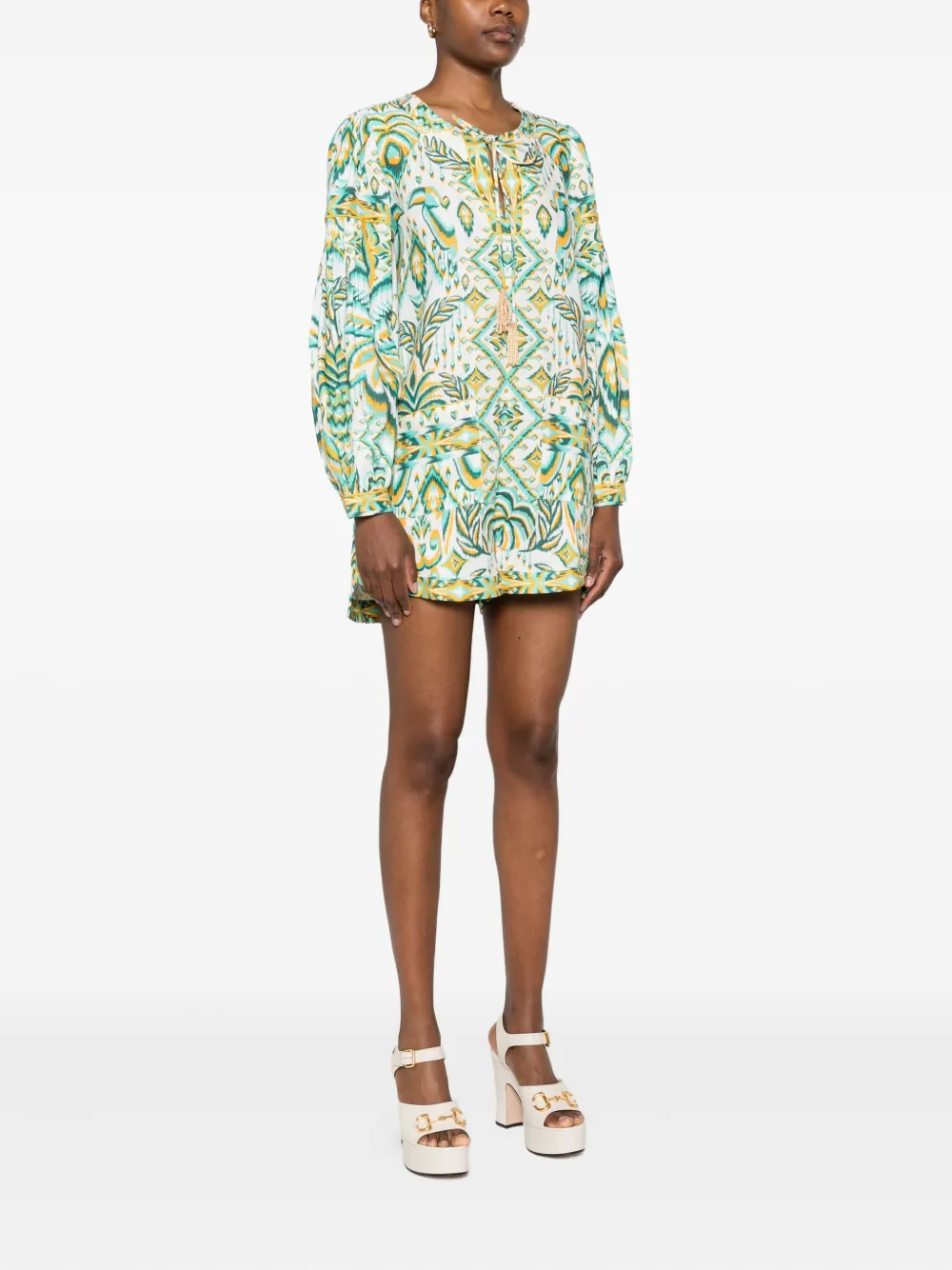 FARM Rio Playsuit met print Blauw
