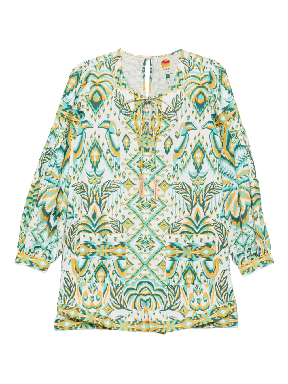 FARM Rio Playsuit met print Blauw