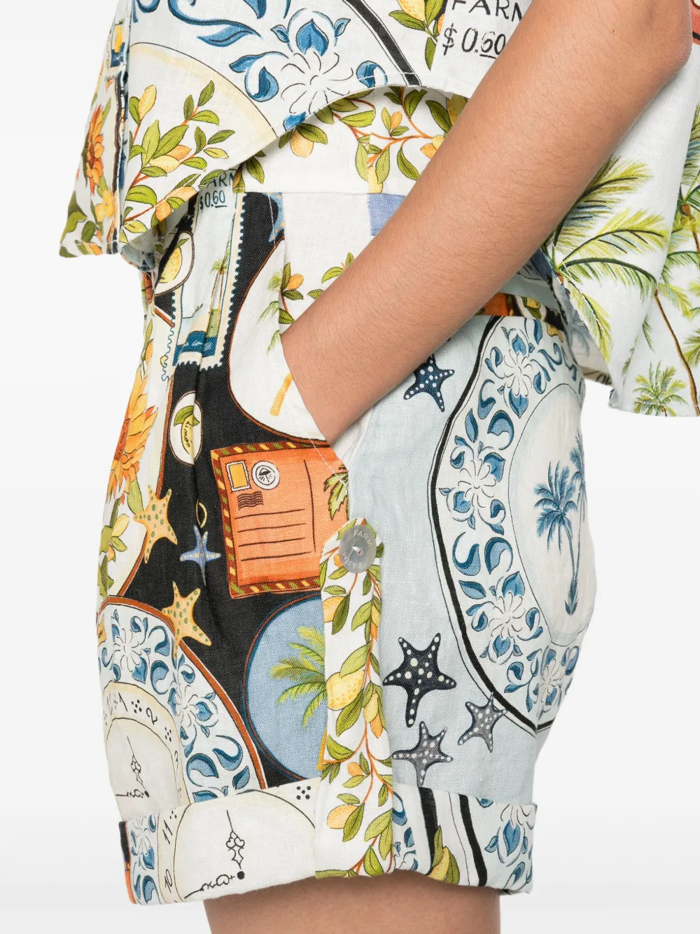 FARM Rio Shorts met print Wit