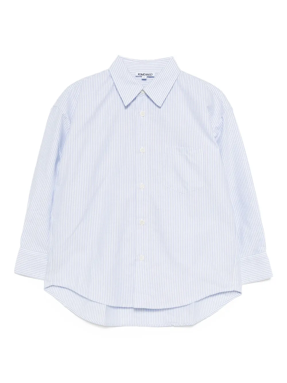 KINDRED cotton striped shirt - Blu