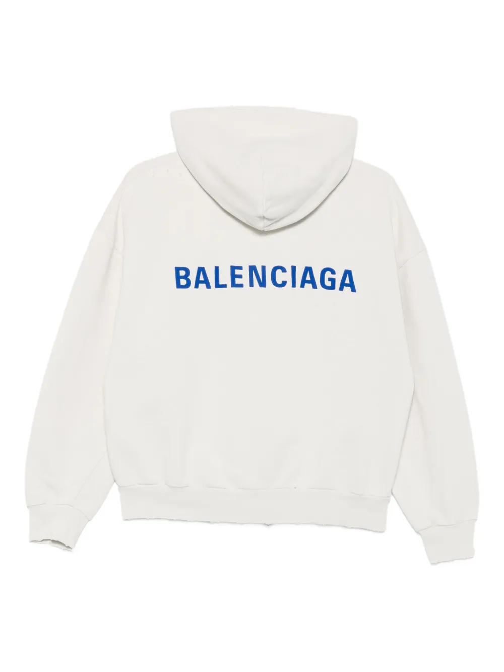 Balenciaga Hoodie met geborduurd logo Beige