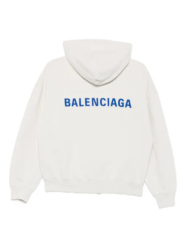 パーカー・フーディ BALENCIAGA Logo embroidery hoodie Balenciaga logo-embroidered Hoodie | Black | FARFETCH