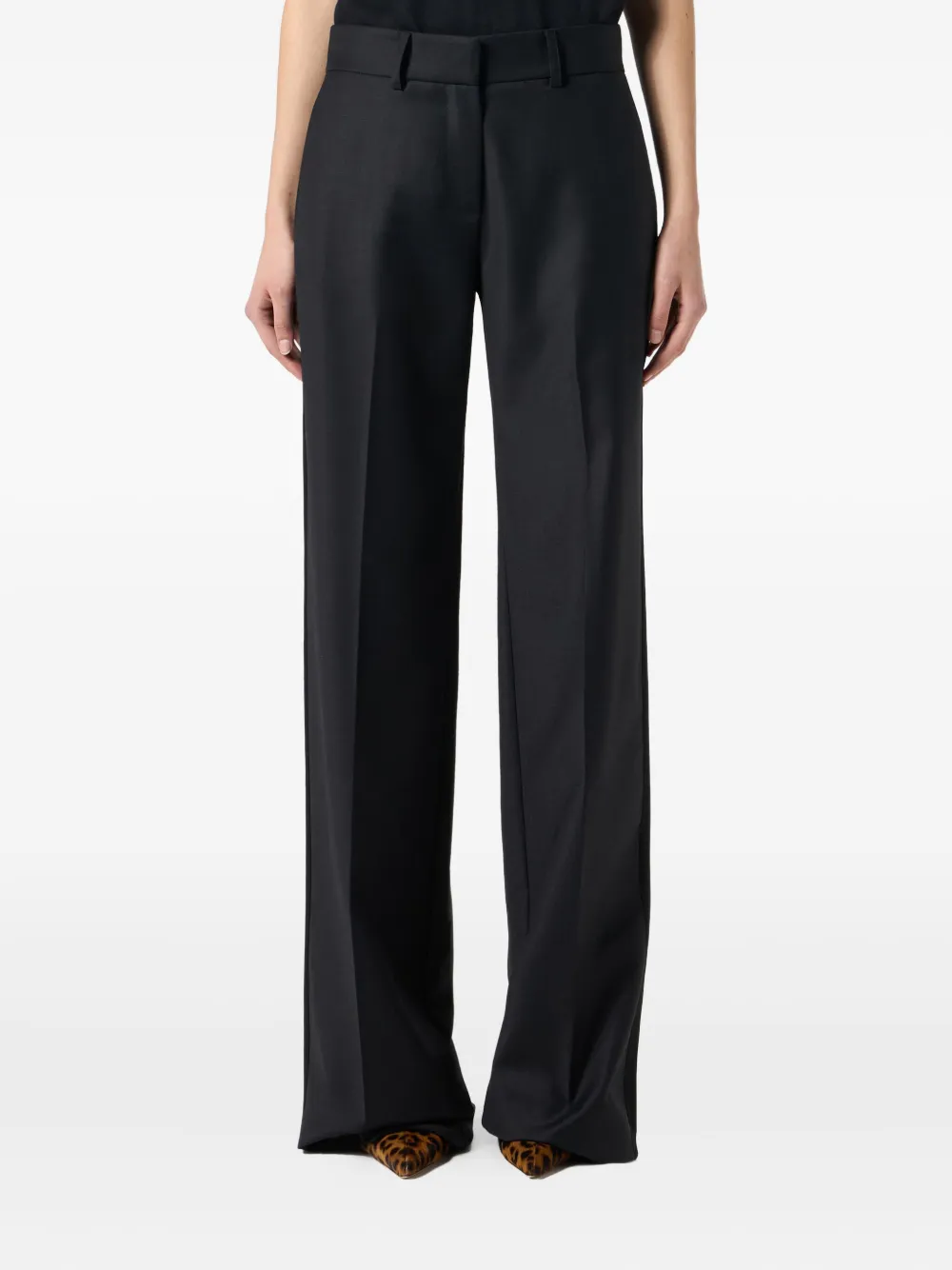 Blumarine Twill broek Zwart