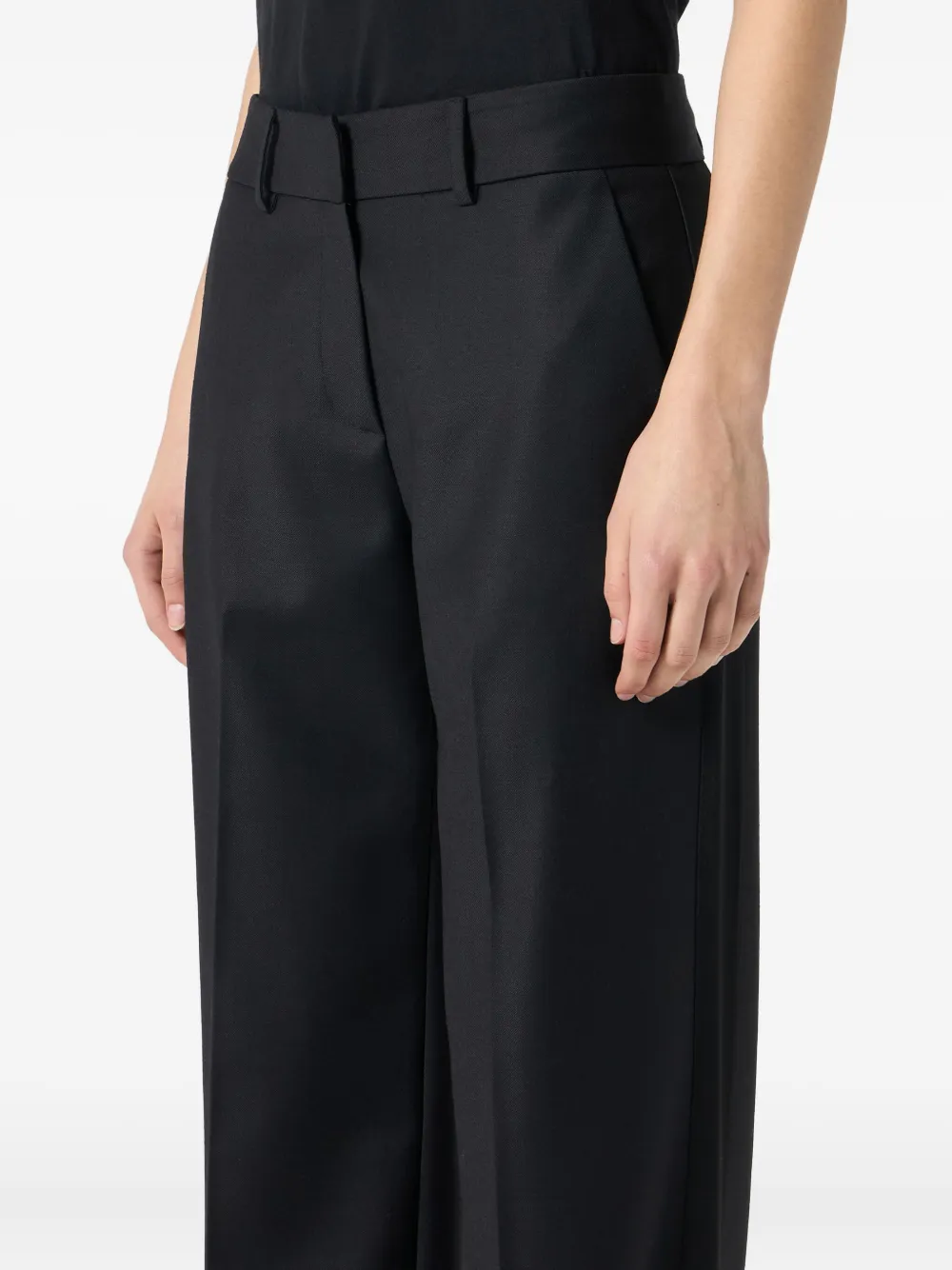 Blumarine Twill broek Zwart