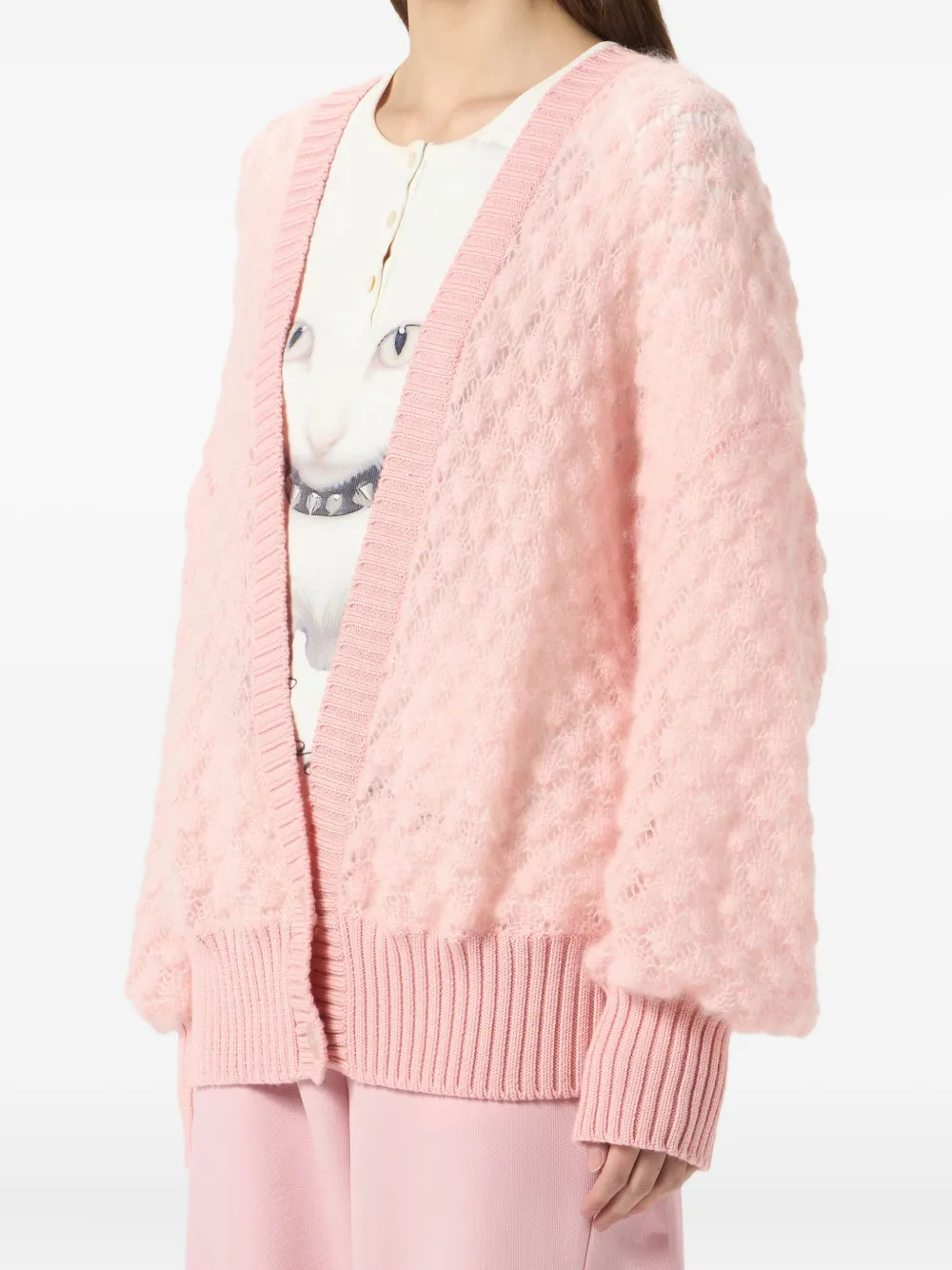 Blumarine Getextureerd vest Roze