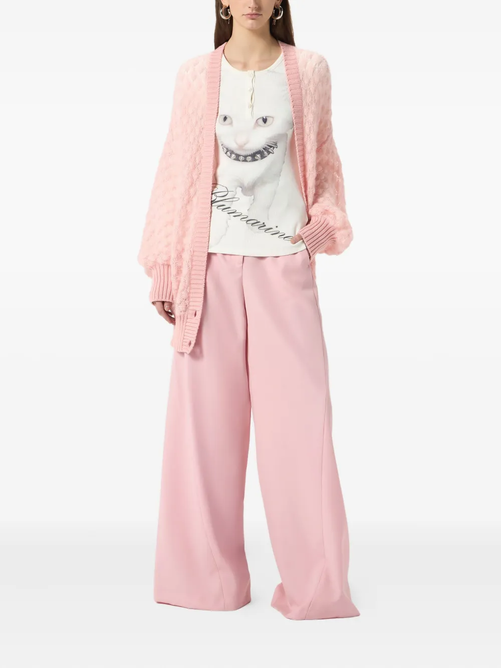 Blumarine Getextureerd vest Roze