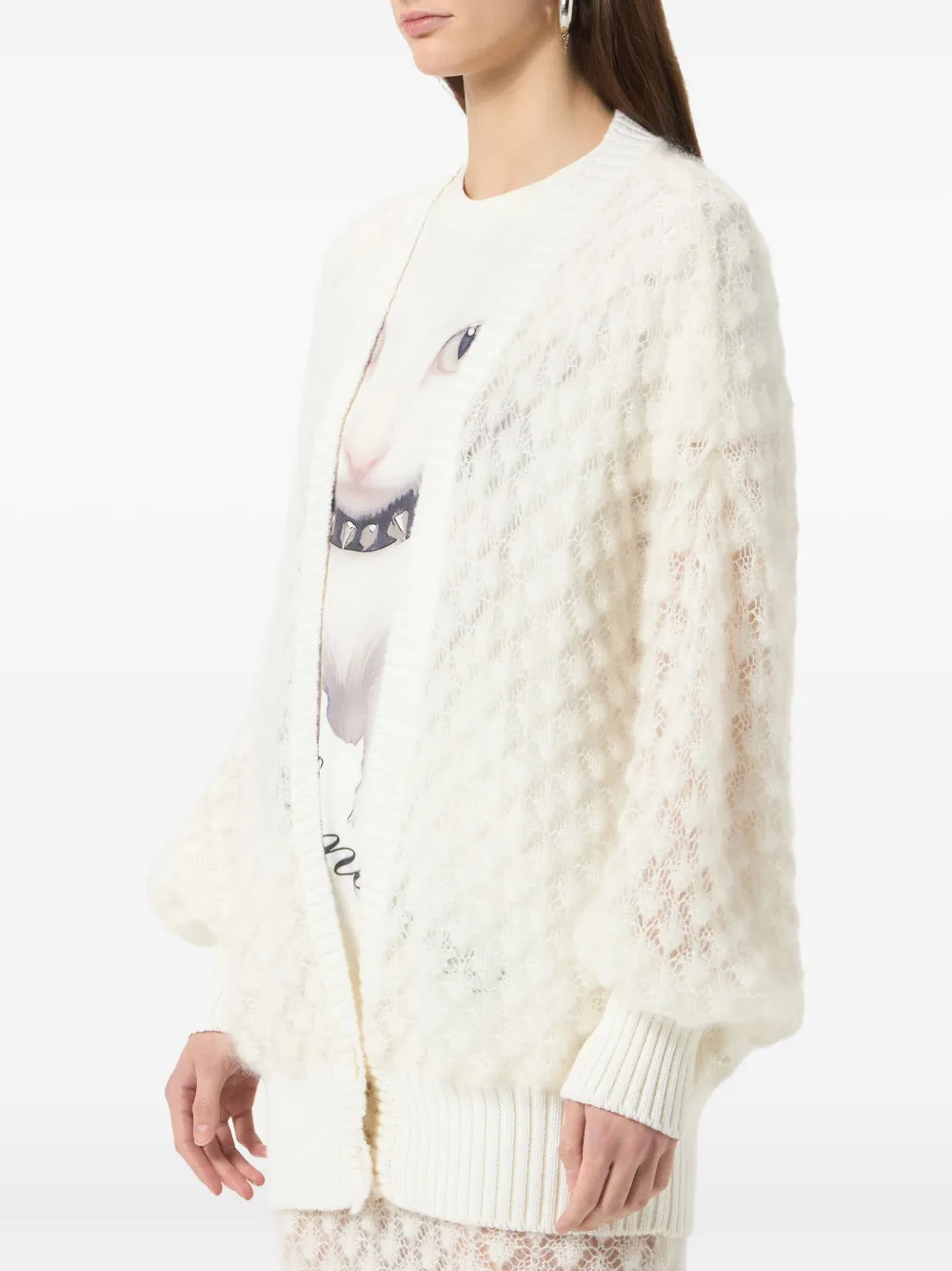 Blumarine Vest met V-hals Wit