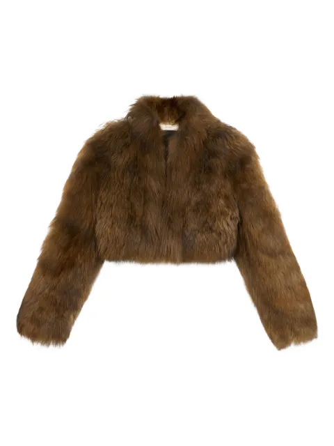 Blumarine cropped fur jacket