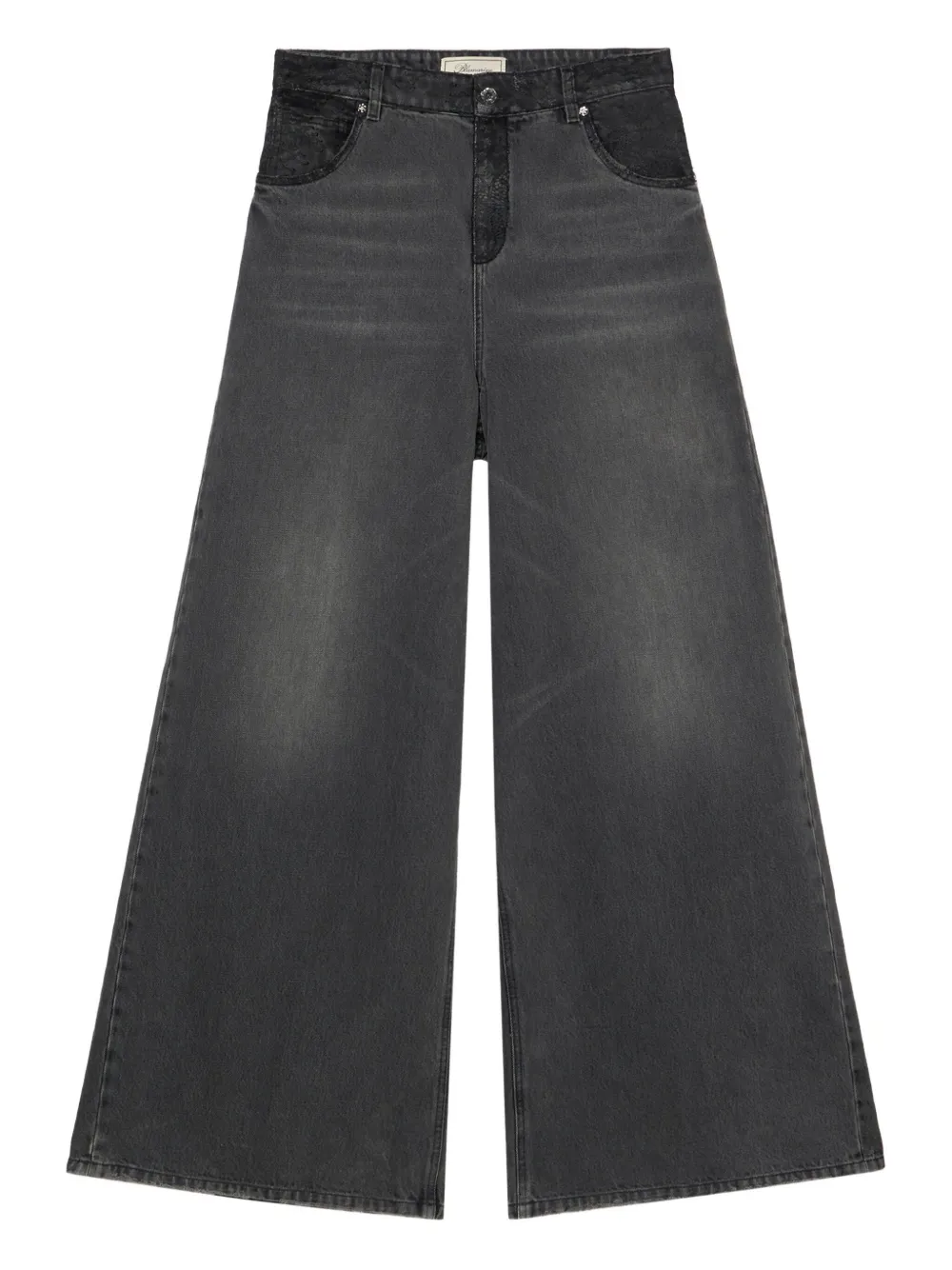 Blumarine Jeans met wijde pijpen Grijs
