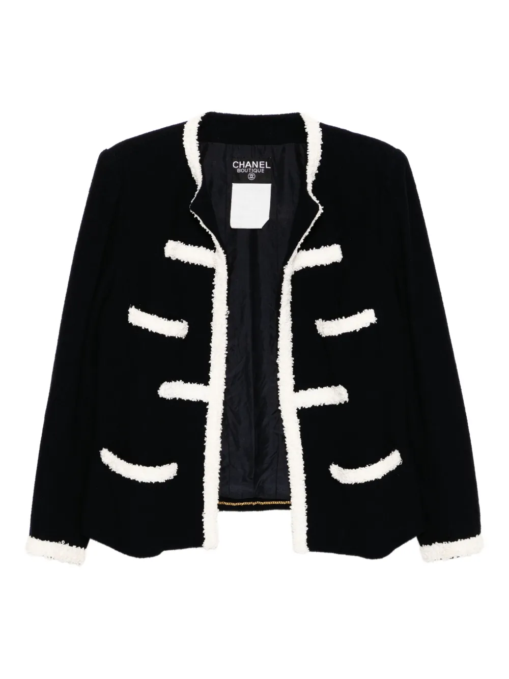 CHANEL Pre-Owned 1990-2000 ツイードジャケット - ブルー CHANEL Pre-Owned 1990-2000 ツイードジャケット - ブルー