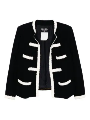 CHANEL Pre-Owned 1995 ブークレトリム ジャケット | ブルー | FARFETCH JP
