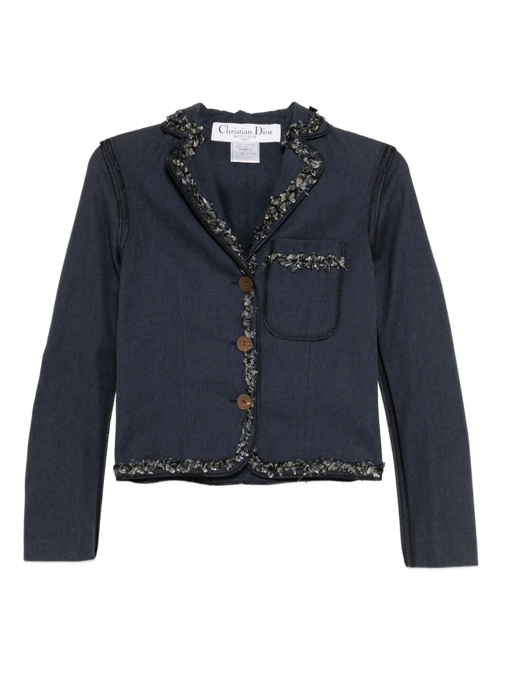 Christian Dior Pre-Owned 2000s デニムジャケット - ブルー Christian Dior Pre-Owned 2000s デニムジャケット - ブルー