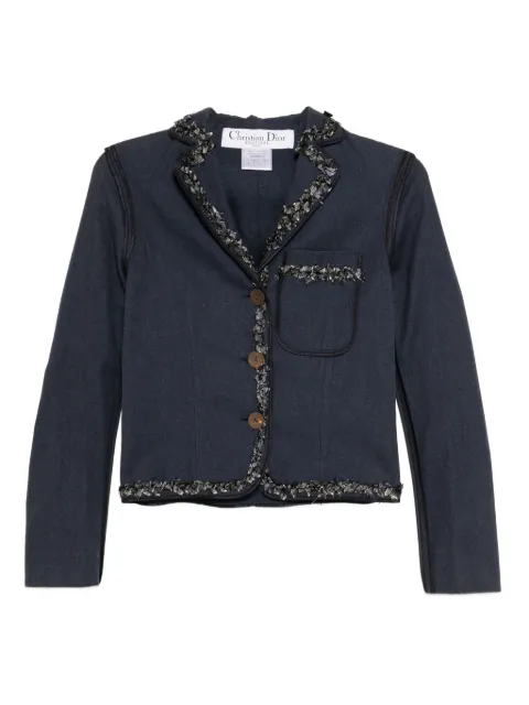 Christian Dior Pre-Owned 2000 single-breasted denim jacket