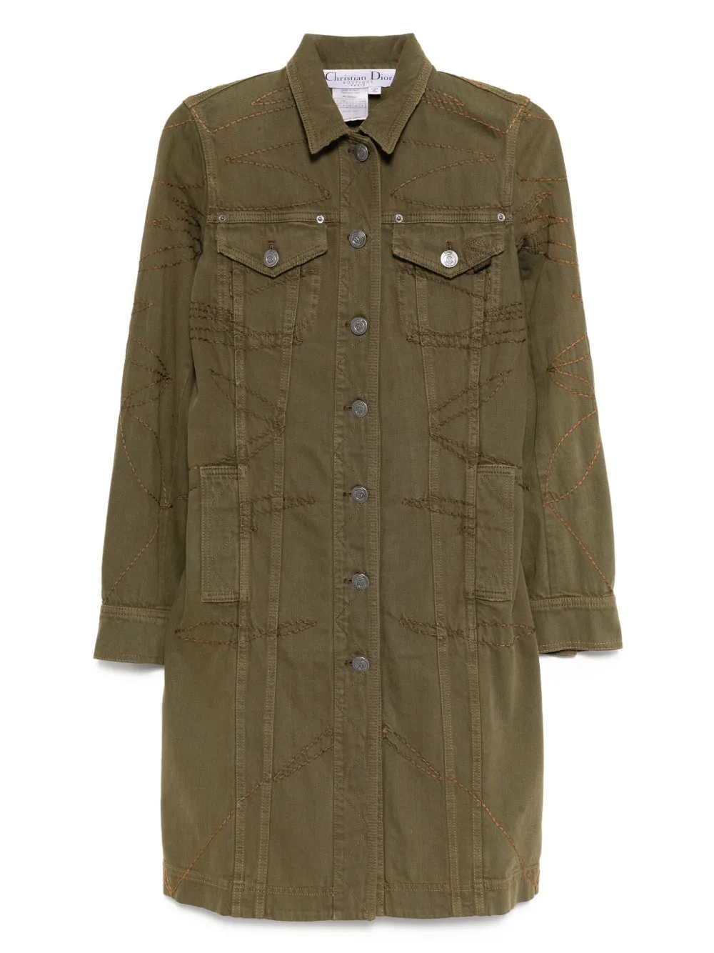 Christian Dior Pre-Owned 2006 デニムコート - グリーン Christian Dior Pre-Owned 2006 デニムコート - グリーン
