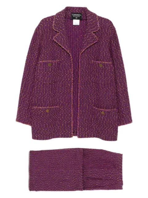 CHANEL Pre-Owned 1997 tweed suit
