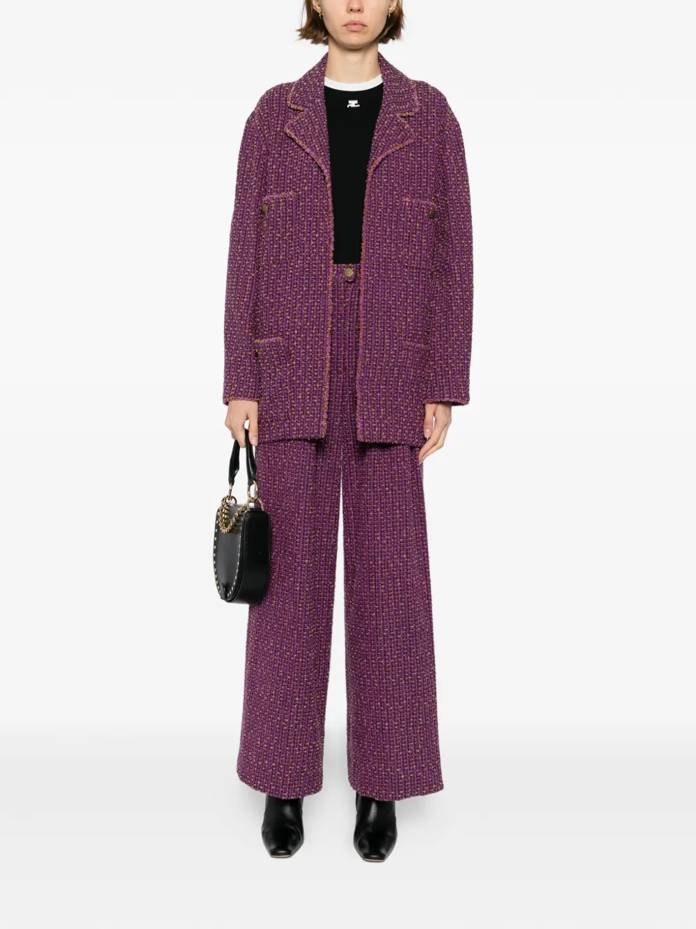 CHANEL Pre-Owned 1997 tweed suit | Image 2