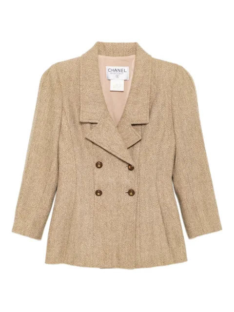 CHANEL Pre-Owned veste à boutonnière croisée (1996)