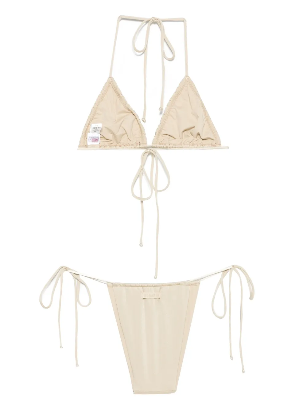 MC2 Saint Barth Triangel bikini met striksluiting Goud
