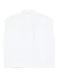 Transit buttoned sleeveless shirt - White