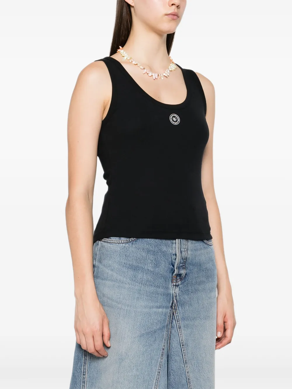 Sporty & Rich SRHWC Baby tanktop Zwart
