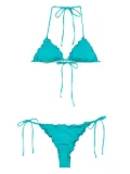MC2 Saint Barth Sagittarius ruffled triangle bikini - Blue