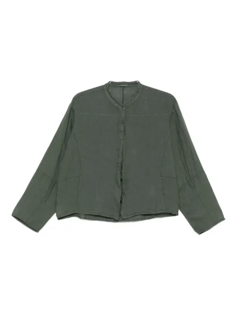 Transit mandarin-collar long-sleeve shirt