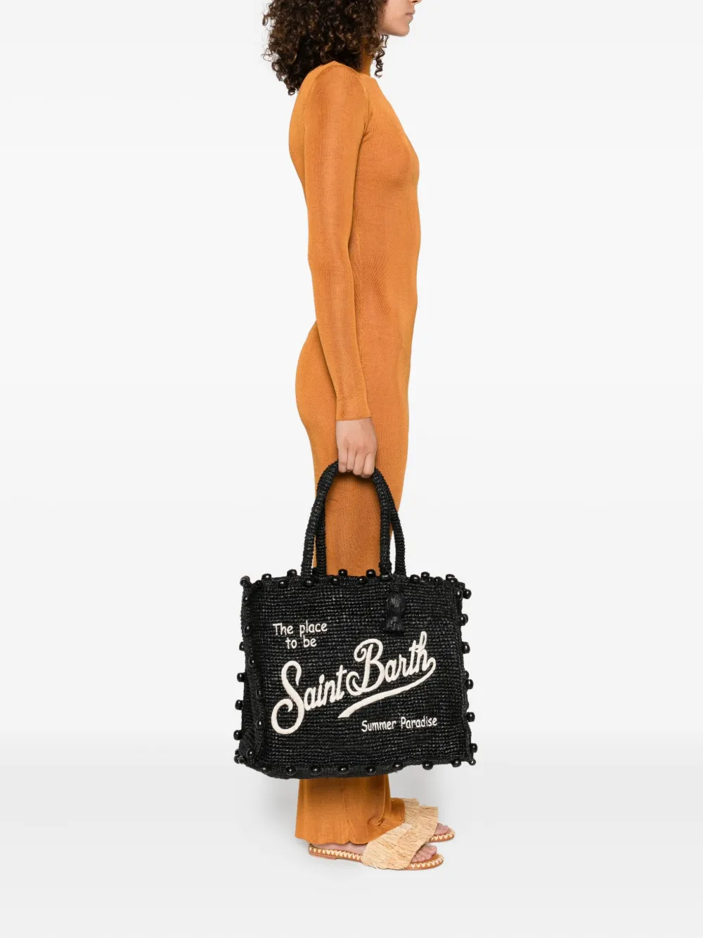 MC2 Saint Barth beaded raffia tote bag | Image 2