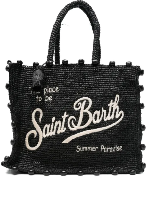 MC2 Saint Barth شنطة عملية رافية بخرز